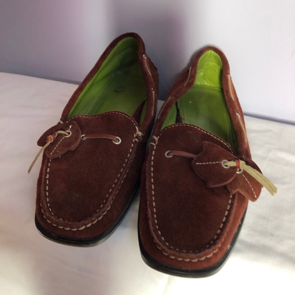 Italian suede driving moccasins made by Fieramosca